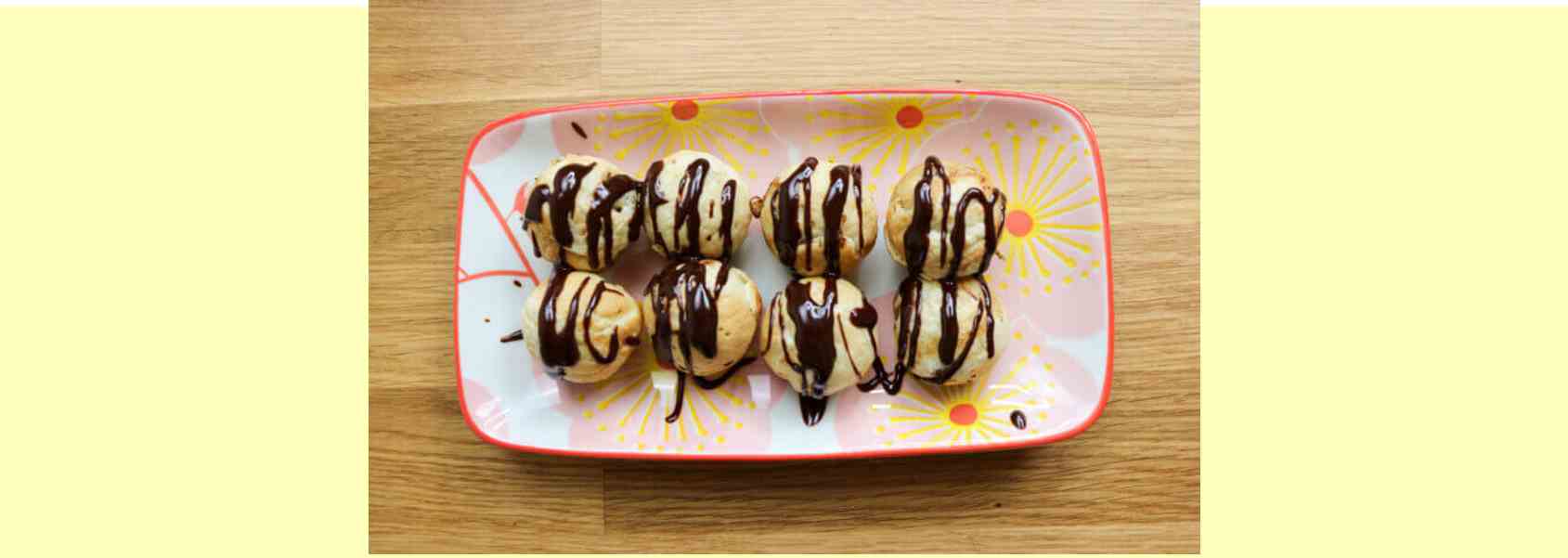 Takoyaki sucrés – Chocolat fondu