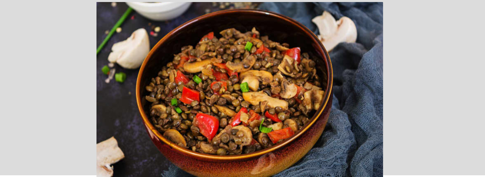 M8 J6 Champignons avec haricots mungo et salade tiède à la menthe