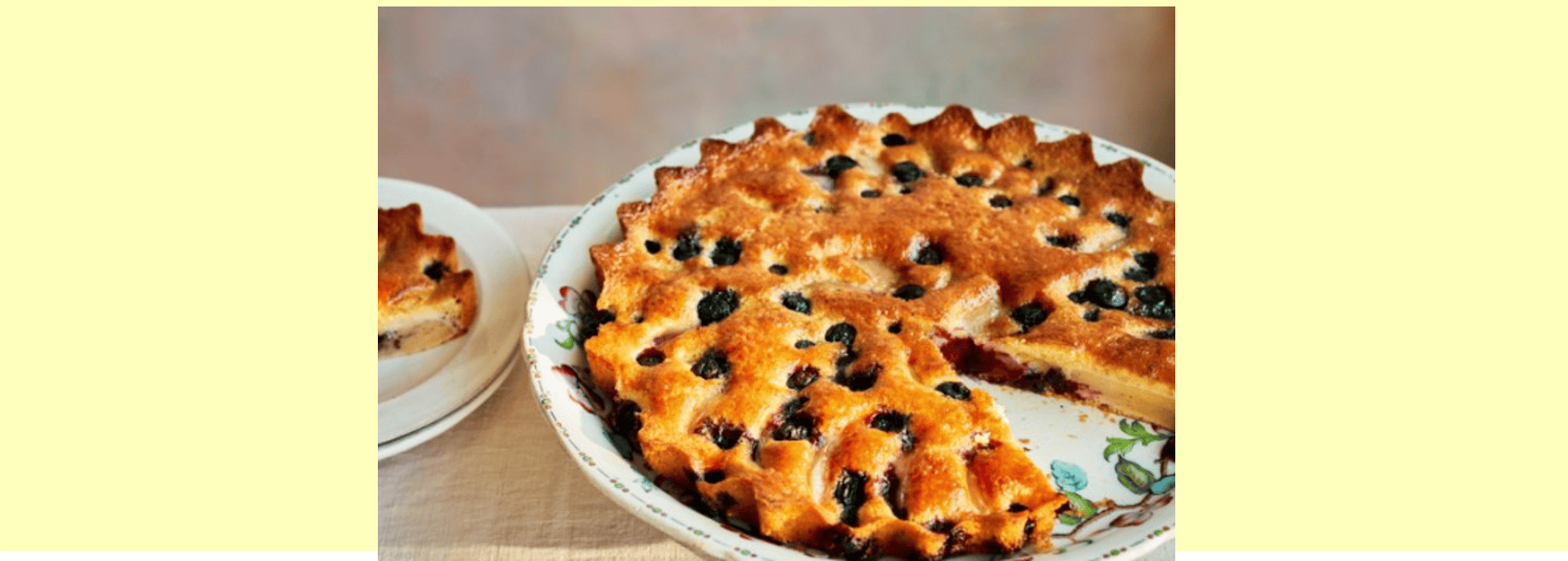 Galette aux poires et aux myrtilles de Mary Berry