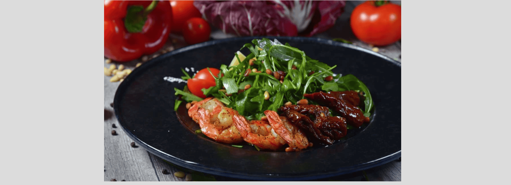M8 J12 Poisson ou crevettes avec salade tiède