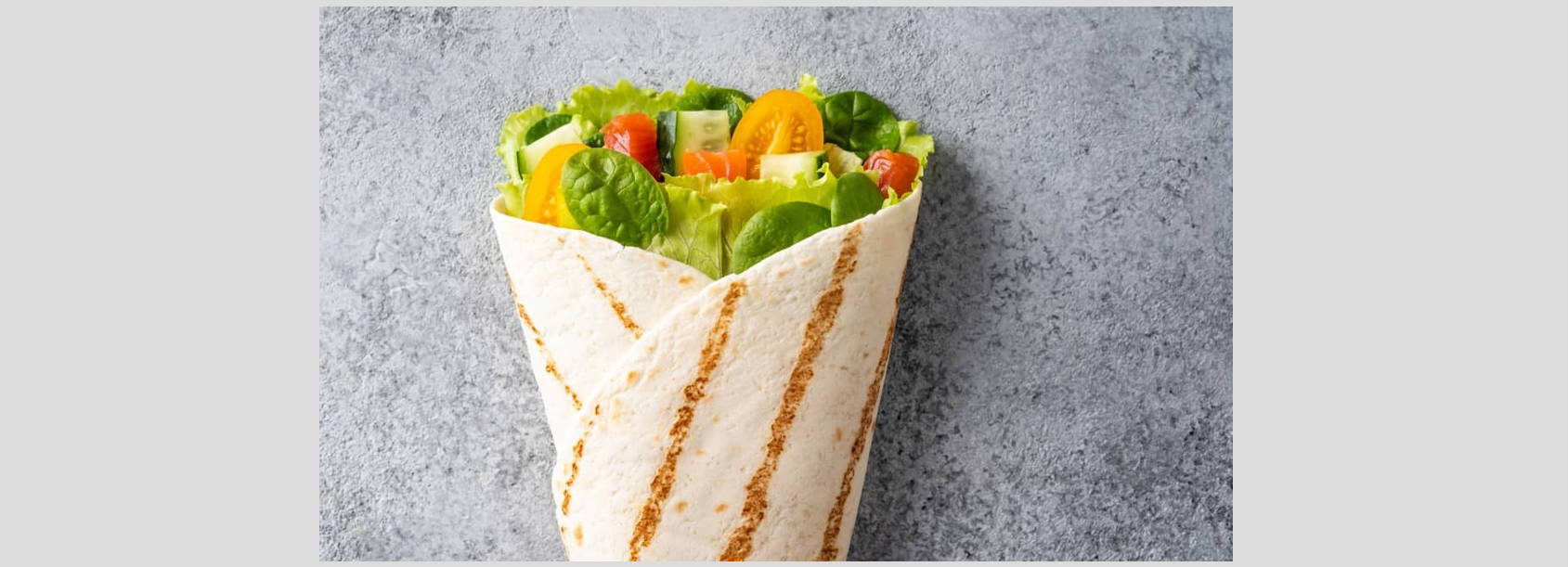 M8 J15 Wrap aux légumes et au saumon pauvre en sel