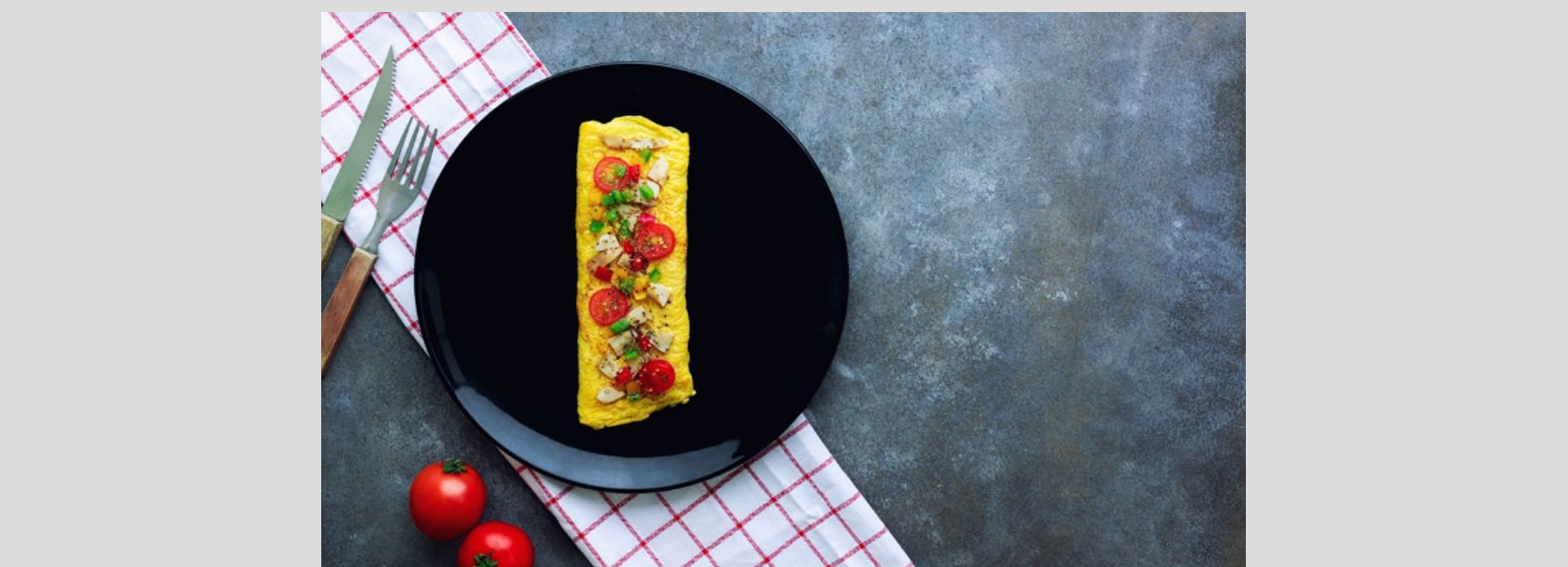 M8 J20 Omelette roulée aux champignons et smoothie aux baies