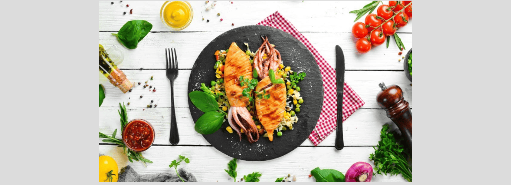 M8 J21 Fruits de mer et sauté de légumes