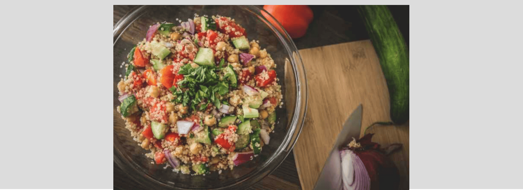 Salade de quinoa et de pois chiches