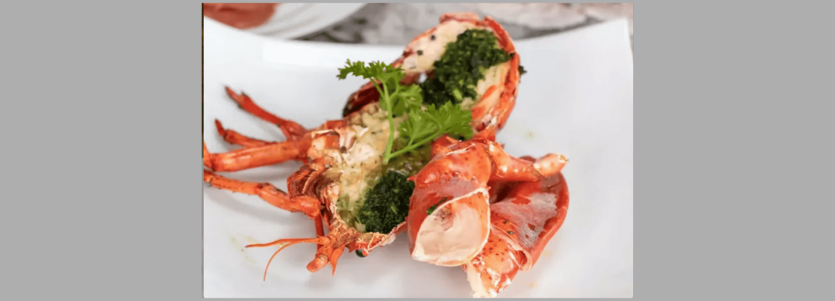 Homard grillé de Noël