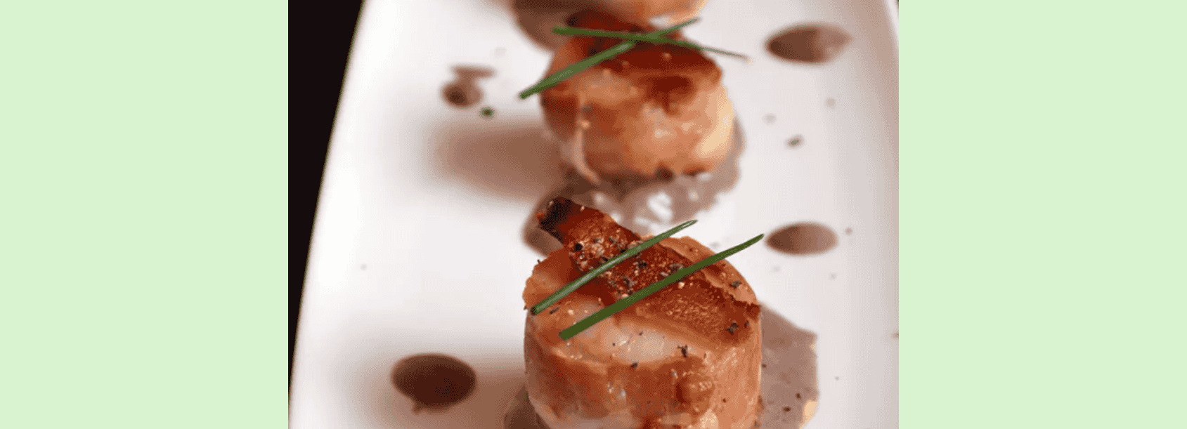 Saint-Jacques au lard, sauce moutarde