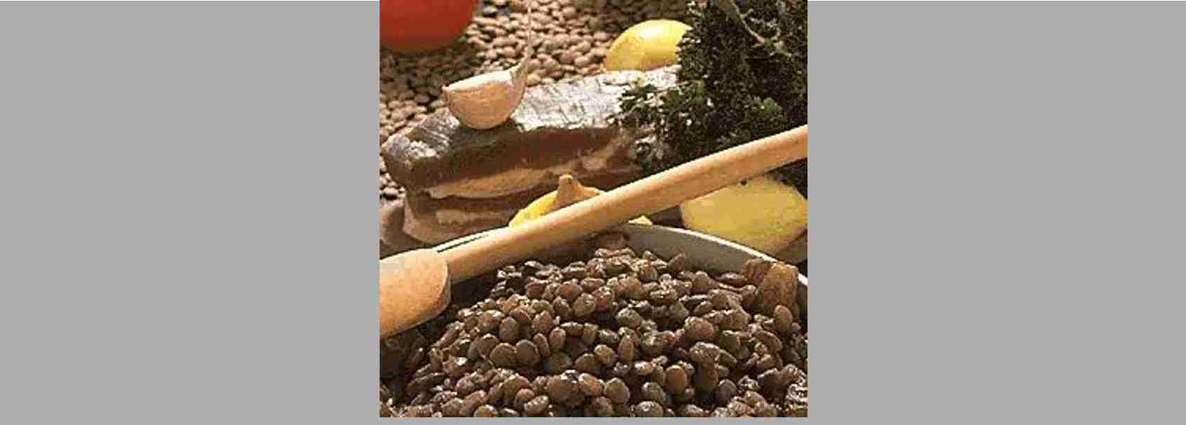 Lentilles au lard